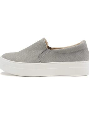 SODA Women's Platform Slip on with Cushion Foam: HIKE in Grey Cobra - New